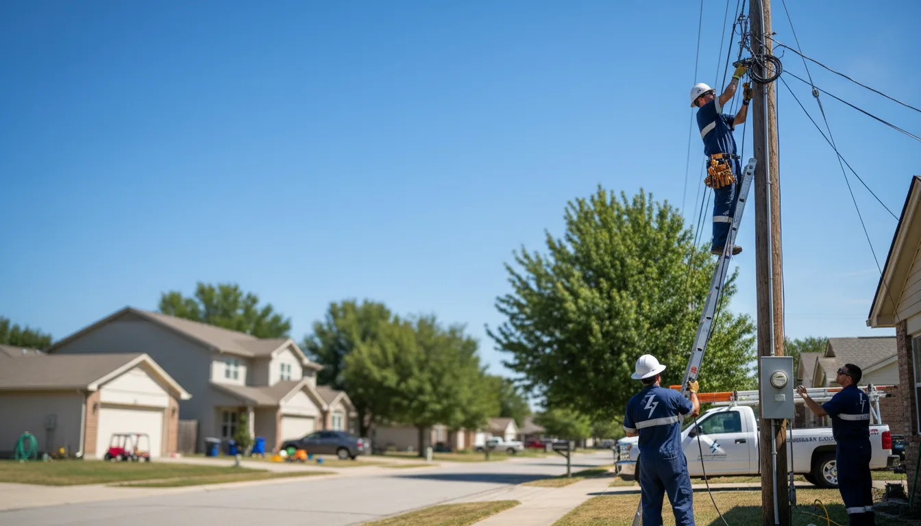 Residential electrician providing installation services in Folsom, LA